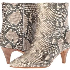 Dolce Vita Dee Dee Snakeskin Kitten Heeled Bootie